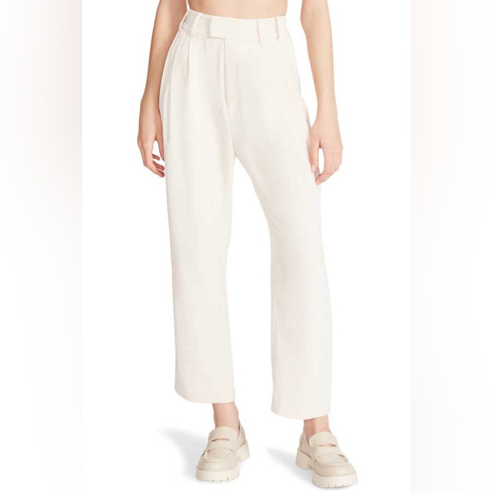 Steve Madden Cream Elastic Waist Trousers